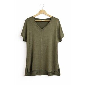 Orvis Women’s Tunic Top Light Green V Neck Sleeveless XL